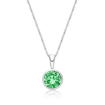 Picture of AUGUST      , 5mm BEZEL PENDANT with CHAIN
